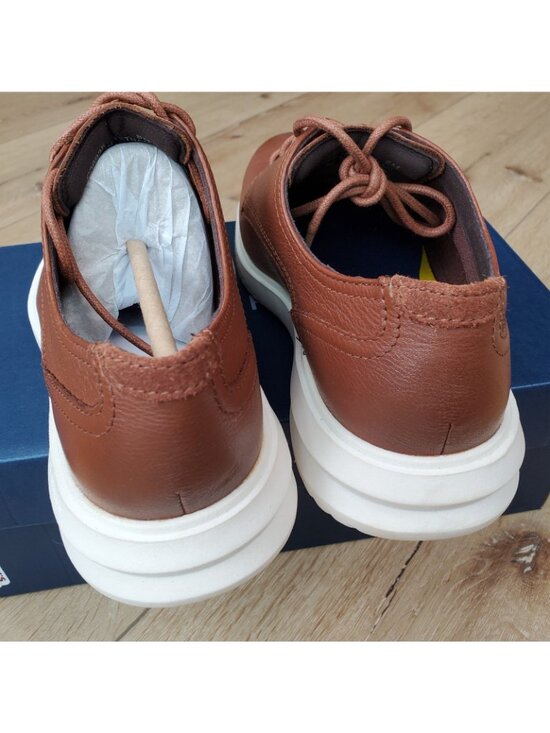 Cole Haan Grand+ Plain Toe Oxford Mens 8 M British Tan Leather Shoes C36935 NEW main image 7